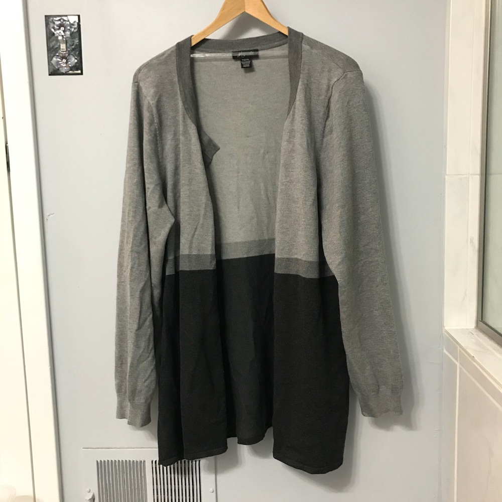 Gray Button Cardigan